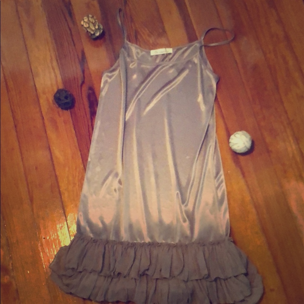 Mocha satin slip